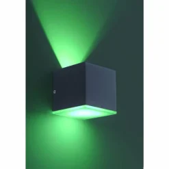 Paul Neuhaus Q-Serie Applique murale Paul Neuhaus Q-AMIN LED Anthracite, 1 lumière, Télécommandes, Changeur de couleurs