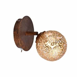 Luminaires Rustiques-Luminaires Paul Neuhaus Applique murale Paul Neuhaus GRETA Rouille, 1 lumière