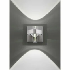 Paul Neuhaus Q-Serie Applique murale Paul Neuhaus Q-MIA LED Argenté, 2 lumières, Télécommandes, Changeur de couleurs