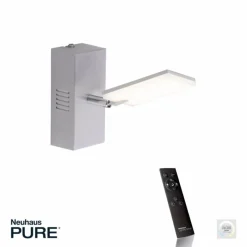 Luminaires Paul Neuhaus Applique murale Paul Neuhaus PURE-MIRA LED Aluminium, 1 lumière, Télécommandes* Éclairage Led