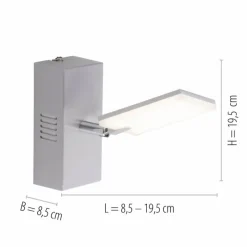 Luminaires Paul Neuhaus Applique murale Paul Neuhaus PURE-MIRA LED Aluminium, 1 lumière, Télécommandes* Éclairage Led