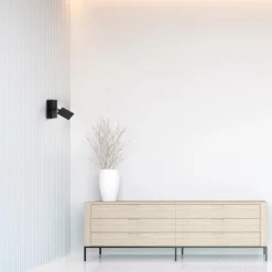 Luminaires Paul Neuhaus Applique murale Paul Neuhaus PURE-MIRA LED Noir, 2 lumières, Télécommandes* Appliques