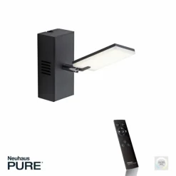 Luminaires Paul Neuhaus Applique murale Paul Neuhaus PURE-MIRA LED Noir, 2 lumières, Télécommandes* Appliques
