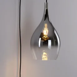 Suspension Verre Fumé-Luminaires Paul Neuhaus Applique murale Paul Neuhaus PILUA Noir, 1 lumière