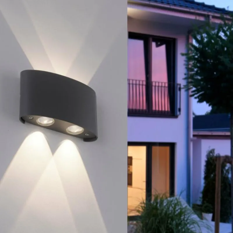 Luminaires Paul Neuhaus Applique murale Paul Neuhaus CARLO LED Anthracite, 4 lumières