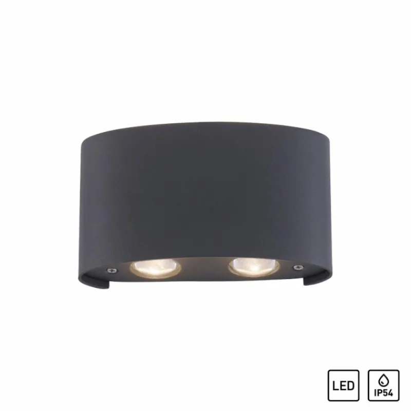Luminaires Paul Neuhaus Applique murale Paul Neuhaus CARLO LED Anthracite, 4 lumières