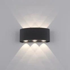 Luminaires Paul Neuhaus Applique murale Paul Neuhaus CARLO LED Anthracite, 6 lumières
