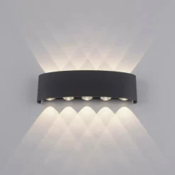 Luminaires Paul Neuhaus Applique murale Paul Neuhaus CARLO LED Anthracite, 10 lumières