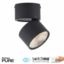 Luminaires Paul Neuhaus Applique murale Paul Neuhaus PURE-NOLA LED Noir, 1 lumière* Éclairage Led