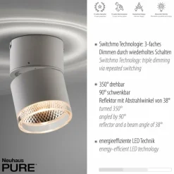 Luminaires Paul Neuhaus Applique murale Paul Neuhaus PURE-NOLA LED Blanc, 1 lumière* Éclairage Led