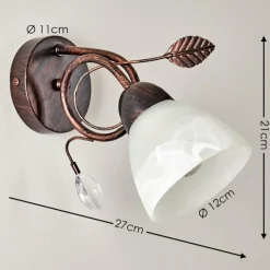 hofstein Applique murale Peccia Rouille, 1 lumière