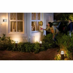 Luminaires Philips Applique murale Philips Hue White Lucca Anthracite, 1 lumière
