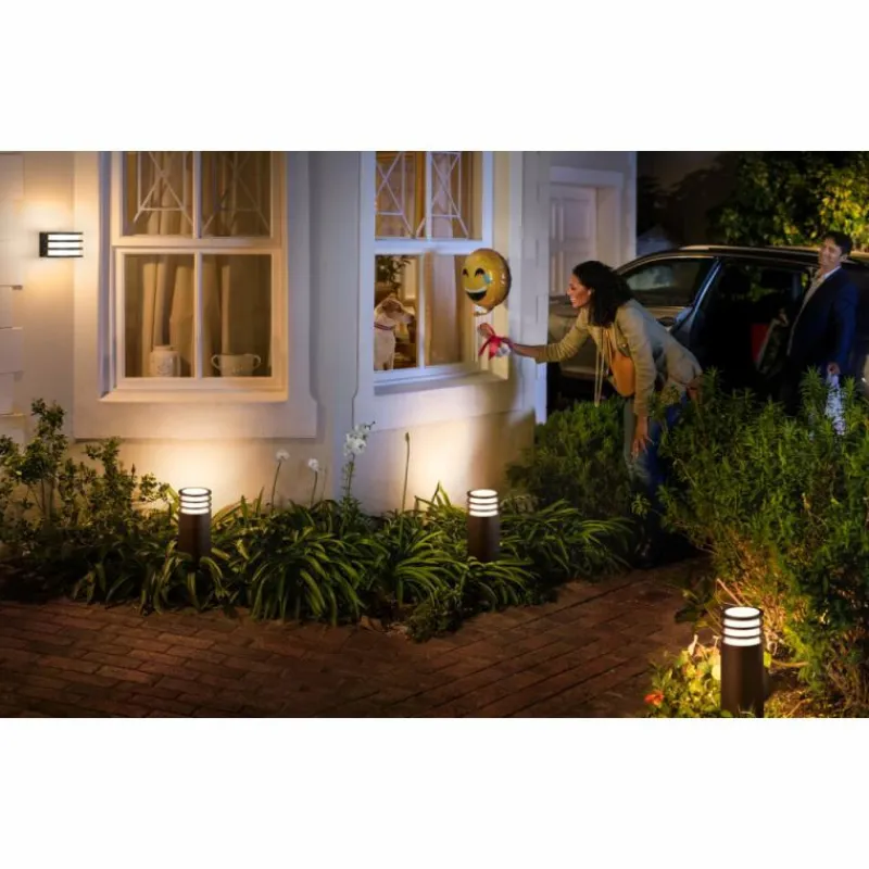 Luminaires Philips Applique murale Philips Hue White Lucca Anthracite, 1 lumière