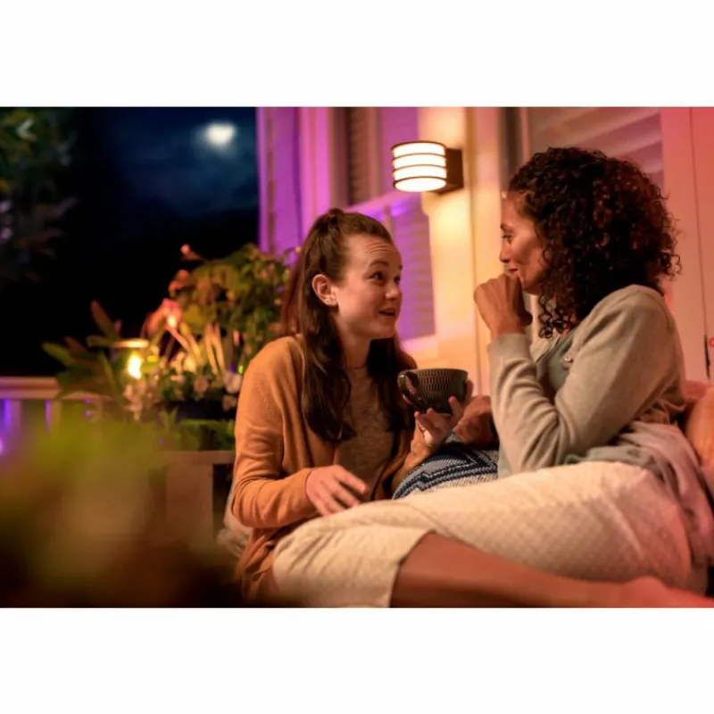 Luminaires Philips Applique murale Philips Hue White Lucca Anthracite, 1 lumière