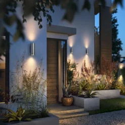 Luminaires Philips Applique murale Philips Hue White and Color Ambiance Appear LED Argenté, 2 lumières