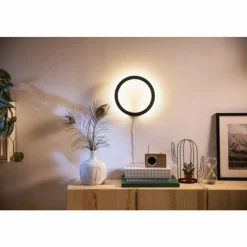 Luminaires Philips Applique murale Philips Hue Sana LED Noir, 1 lumière, Changeur de couleurs