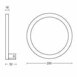 Luminaires Philips Applique murale Philips Hue Sana LED Noir, 1 lumière, Changeur de couleurs