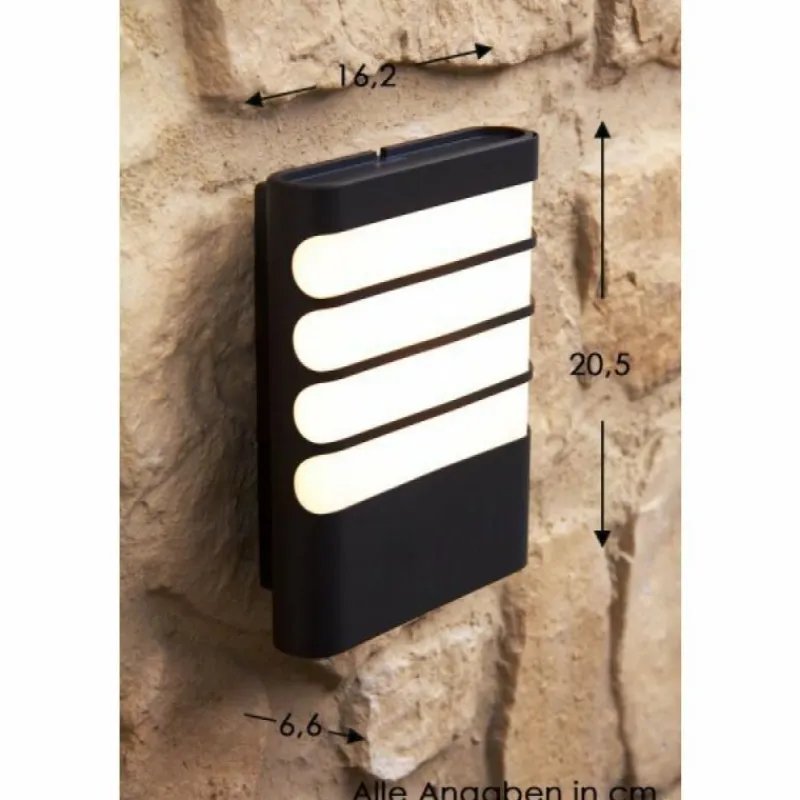 Luminaires Philips Applique murale Philips myGarden RACCOON LED Anthracite, 1 lumière