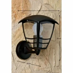 Luminaires Rustiques-Luminaires Philips Applique murale Philips myGarden CREEK Noir, Transparent, Blanc, 1 lumière