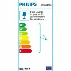 Luminaires Rustiques-Luminaires Philips Applique murale Philips myGarden CREEK Noir, Transparent, Blanc, 1 lumière