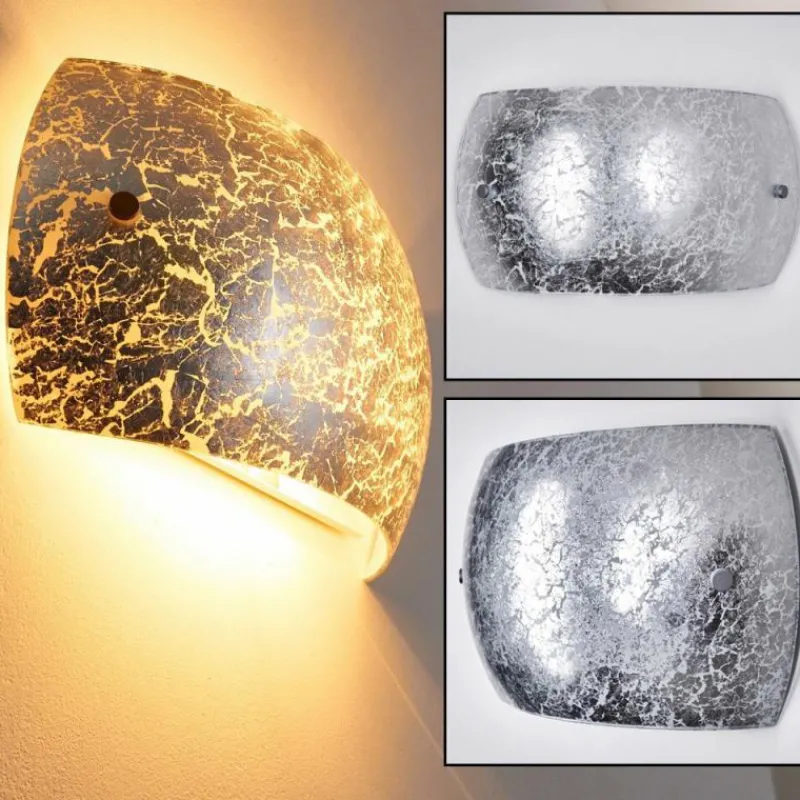 hofstein Applique murale Pilar Argenté, 2 lumières