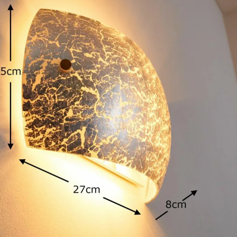 hofstein Applique murale Pilar Argenté, 2 lumières