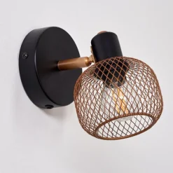 Lampes Dorées-hofstein Applique murale Pipisu Or, Laiton, Noir, 1 lumière