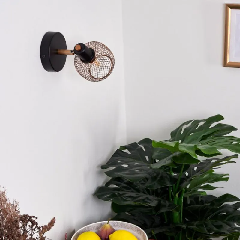 Lampes Dorées-hofstein Applique murale Pipisu Or, Laiton, Noir, 1 lumière