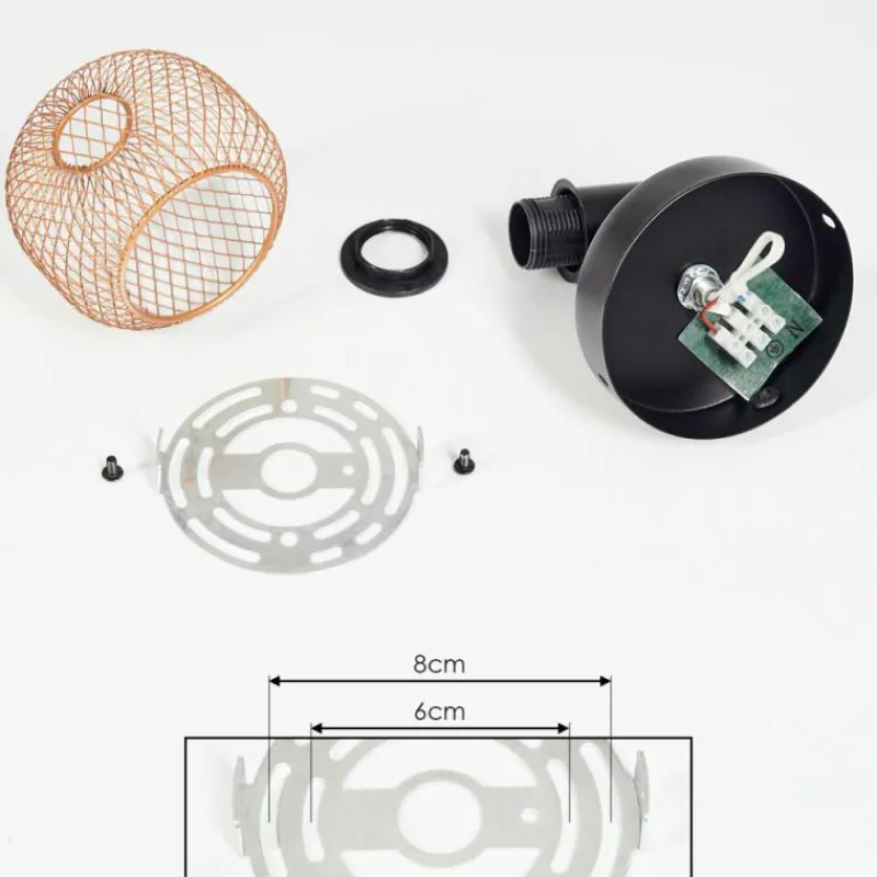 Lampes Dorées-hofstein Applique murale Pipisu Or, Laiton, Noir, 1 lumière