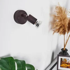 Lampes Vintages & Rétros-hofstein Applique murale Planes LED Rouille, 1 lumière