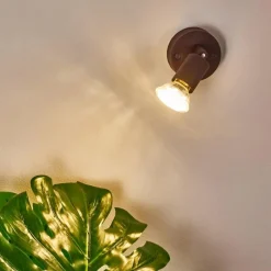 Lampes Vintages & Rétros-hofstein Applique murale Planes LED Rouille, 1 lumière