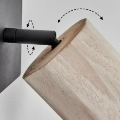 Luminaires Scandinaves-hofstein Applique murale Postigo Noir, 1 lumière