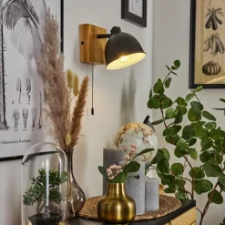 Luminaires Scandinaves-hofstein Applique murale Pring Écru, Noir, 1 lumière