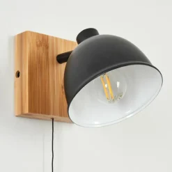 Luminaires Scandinaves-hofstein Applique murale Pring Écru, Noir, 1 lumière