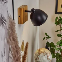 Luminaires Scandinaves-hofstein Applique murale Pring Écru, Noir, 1 lumière