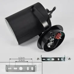 Lampes En Tissu-hofstein Applique murale Puelches Noir, 1 lumière