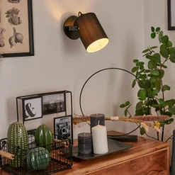 Lampes En Tissu-hofstein Applique murale Puelches Noir, 1 lumière