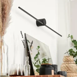 hofstein Applique murale Puharila LED Noir, 1 lumière