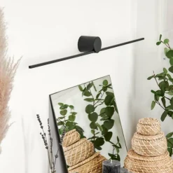 hofstein Applique murale Puharila LED Noir, 1 lumière