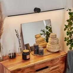 hofstein Applique murale Puharila LED Noir, 1 lumière