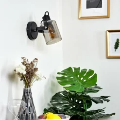 Suspension Verre Fumé-hofstein Applique murale Quieri Noir, 1 lumière