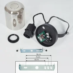 Suspension Verre Fumé-hofstein Applique murale Quieri Noir, 1 lumière