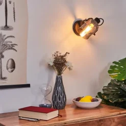 Suspension Verre Fumé-hofstein Applique murale Quieri Noir, 1 lumière