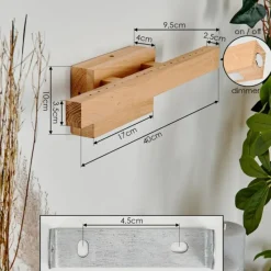 hofstein Applique murale Quines LED Écru, 1 lumière