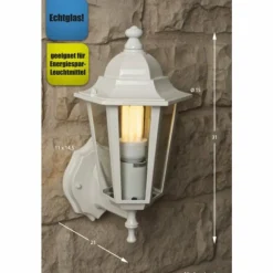 Luminaires Rabalux Applique murale Rabalux Velence Transparent, Blanc, 1 lumière