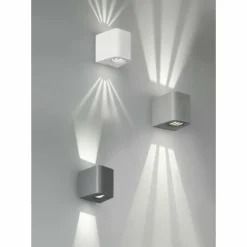 Luminaires Rustiques-Luminaires Reality Applique murale Reality BOGOTA LED Anthracite, 2 lumières