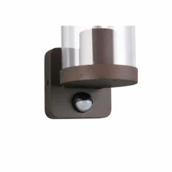 Luminaires Reality Applique murale Reality BONITO Rouille, 1 lumière, Détecteur de mouvement