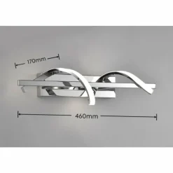 Luminaires Reality Applique murale Reality Isabel LED Chrome, 1 lumière* Éclairage Led