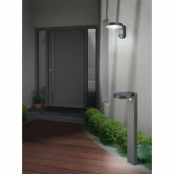 Luminaires Reality Applique murale Reality Posadas LED Anthracite, 1 lumière, Détecteur de mouvement