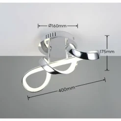 Luminaires Reality Applique murale Reality PADUA LED Chrome, 1 lumière* Éclairage Led